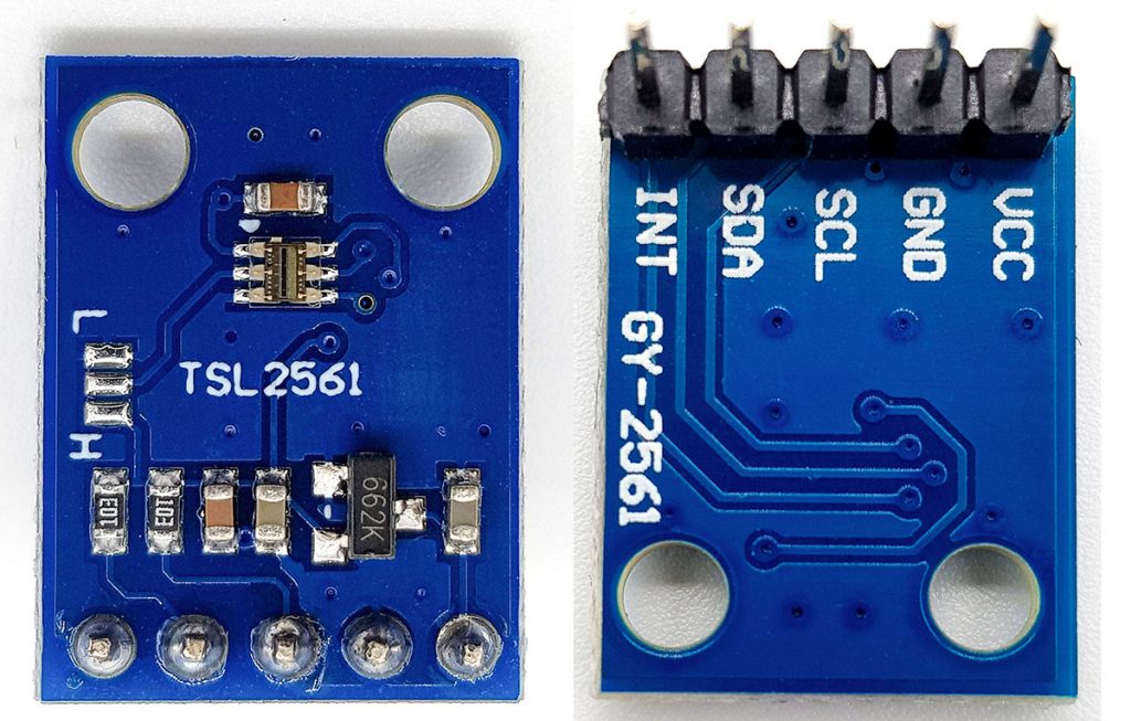 TSL2561 module, front and back