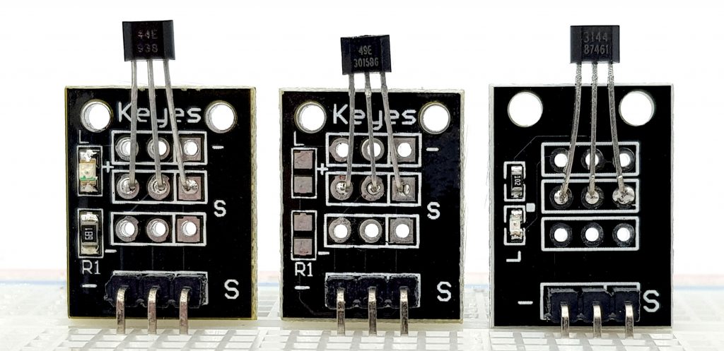 Hall sensor modules: 44E, 49E and 3144