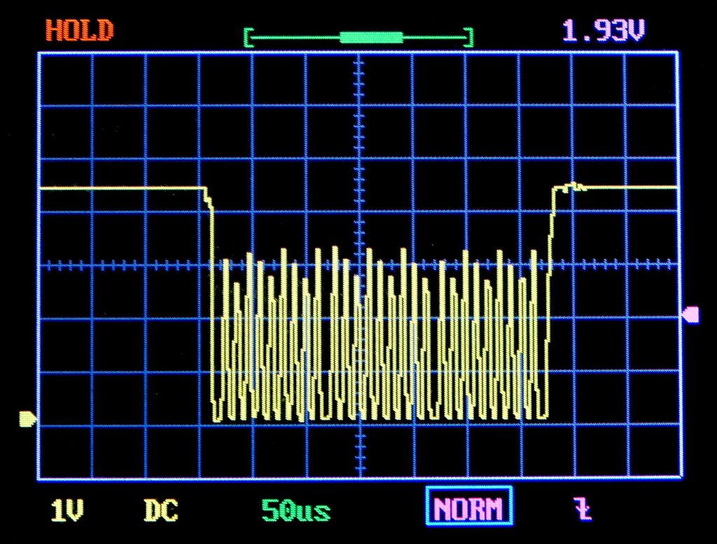 I2C clock signal without pull-up on the DSO 138