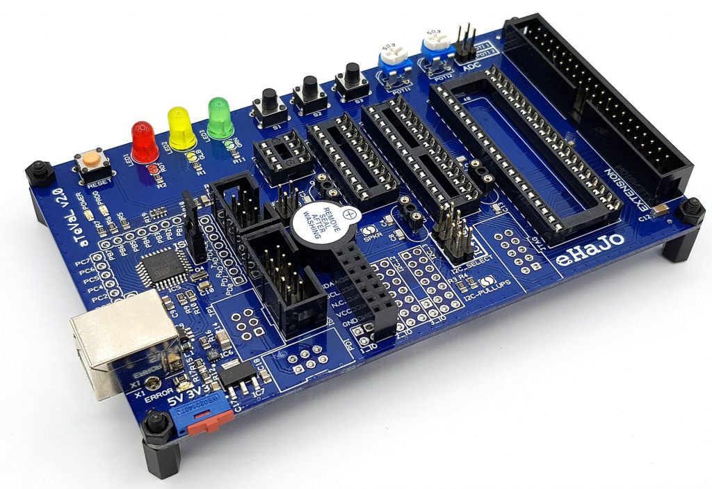 The assembled aTeVaL 2.0 board