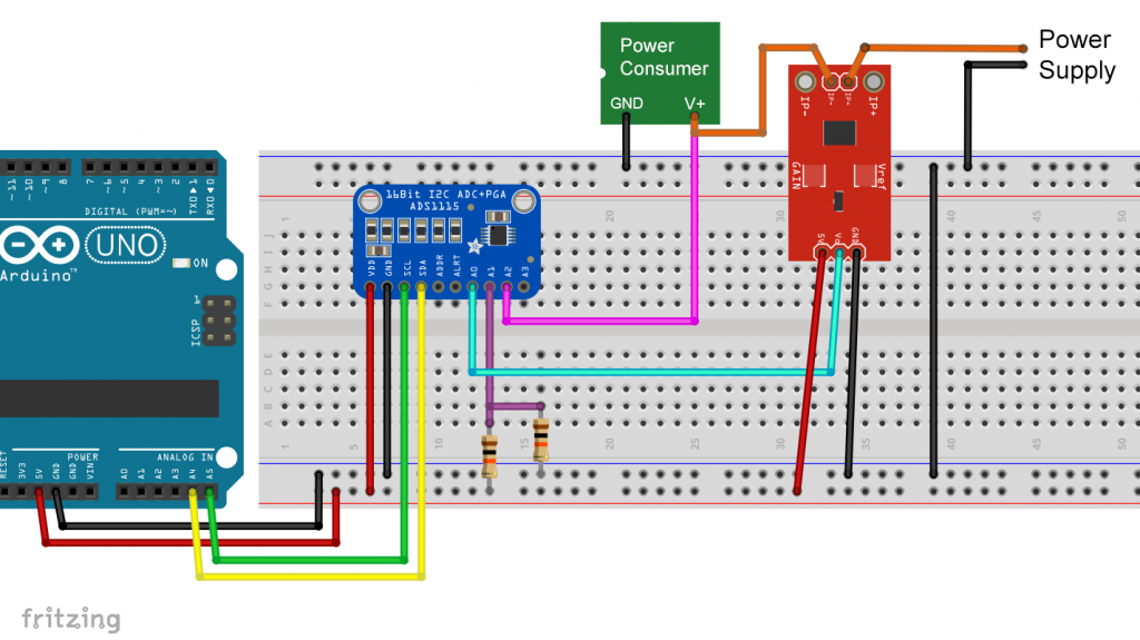 The ACS712 with ADS1115 and Arduino UNO