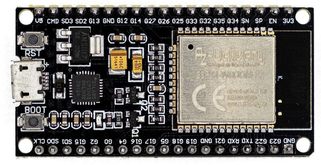The I2C interfaces of the ESP32 are located on pins 21 and 22 and / or on freely selectable pins.