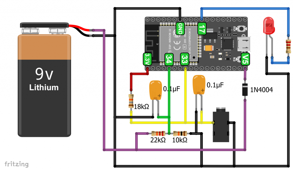 WiFi BBQ thermometer - the circuit 