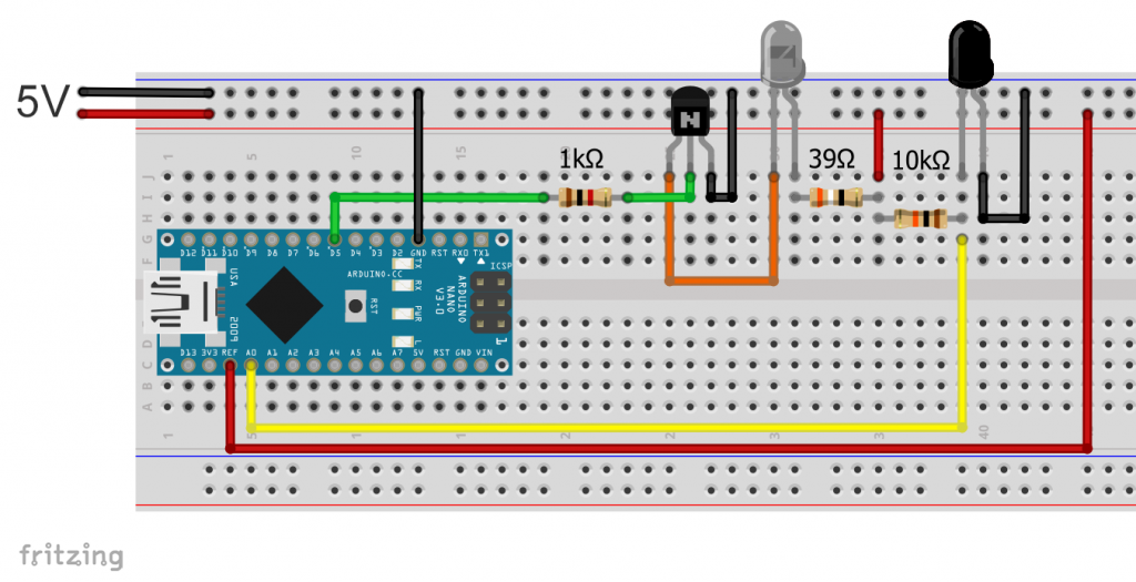 IR proximity sensor to build itself - circuit for non-pulsed method