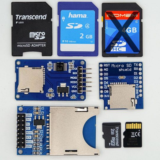 SD cards and SD card modules