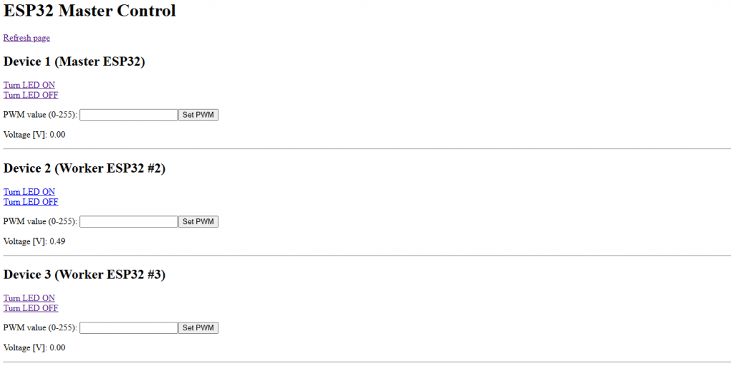 Async WebServer - Browserausgabe von three_esp32_asyncwebserver_only_master.ino