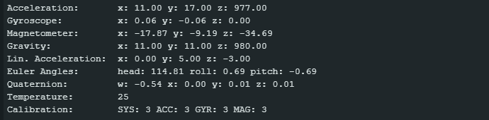 BNO055 - Ausgabe von bosch_lib_read_data.ino