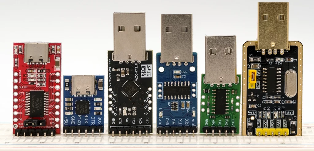Verschiedene USB-zu-TTL-Adapter